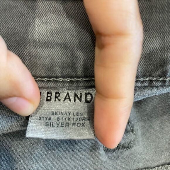 J Brand Gray Distressed Silver Fox Skinny Jeans - Picture 9 of 10